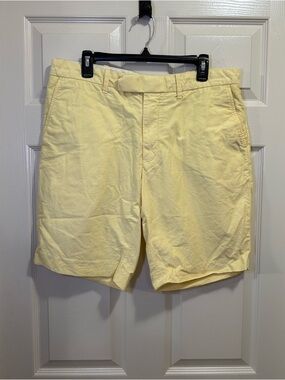 Polo Ralph Lauren Chino Golf Shorts Size 36 Yellow Mens Summer
